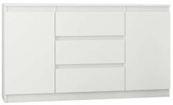  Komód 3 Fiók 2 Ajtó R140-S3 - Fehér