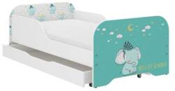 Wooden Toys Miki Gyerekágy 160 x 80 cm Matraccal És Ágyneműtartóval - Elefánt