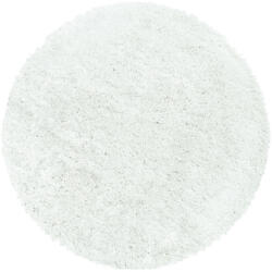 FLUFFY Szőnyeg 200x200-kör - Fehér Színben