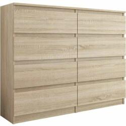  Komód 8 Fiókos 140 cm - R140-S8 Sonoma