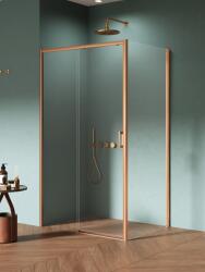 NEW TRENDY Prime Copper Brushed cabină de duș 140x90 cm dreptunghiular cupru periat/sticlă transparentă D-0820A/D-0342B (D0820AD0342B)