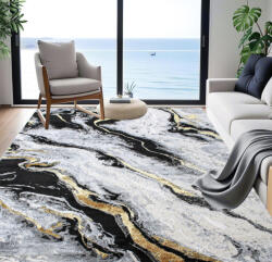  Modern szőnyeg Cezar 1422 (L. Grey-Lgrey) 200x290cm Arany-Szürke