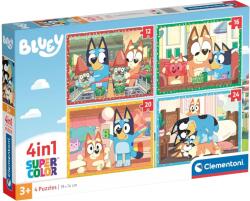 Clementoni Puzzle pentru copii Clementoni 4 în 1 - Bluey (21530) Puzzle