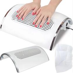 Retoo Fan Nail Stool cu extractor de praf - alb (RET-U022)