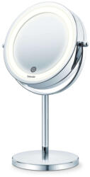 Beurer Oglinda cosmetica Beurer BS 55, 13 cm, LED, Marire 7x, Senzor tactil, Argintiu (65486_BEU)