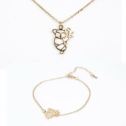 Emporia Arany tónusú Emporia Ötvözetű Szett ( Nyaklánc+Karkötő ), LGP0244