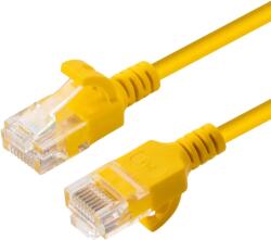 MicroConnect Patch cord UTP Cat6A slim 10m galben (V-UTP6A10Y-SLIM)