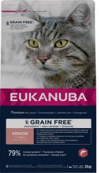 EUKANUBA Grain Free Senior Łosoś 2 kg idősebb macskák számára
