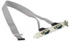 Supermicro Hátlapi kivezetés DB9/M TO 2X10F/P2.00, W/DUAL CBL-CDAT-0604 (CBL-CDAT-0604)