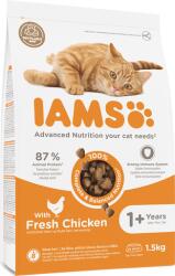 Iams for Vitality Chicken felnőtt macskaeledel csirkehússal 1, 5 kg
