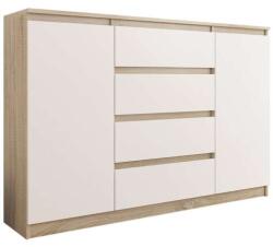  Komód 4 Fiók - 2 Ajtó - R140-S4 Sonoma/Mix