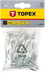 TOPEX Алуминиев нит 4, 8 mm x 23 mm, 50 бр. 43E507 (43E507)