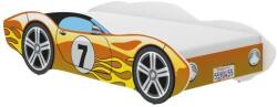 Wooden Toys Corvetta Autós Gyerekágy 140 x 70 cm Sárga - Matraccal