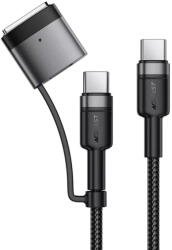 ACEFAST Cablu de Incarcare Type-C la Type-C la Type-C, Adaptor MagSafe 3, 240W, 48V/5A, 1.2m, Fast Charge - (C22-05) - Black (KF2354263) - pcone