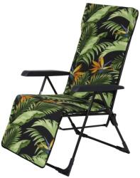 Patio Torino Plus összecsukható kerti szék lábtartóval dzsungel (5907078475080)