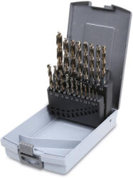  416/SP19 19 részes csigafúrószerszám készlet különleges csiszolással, dupla kúpos fejjel, HSS