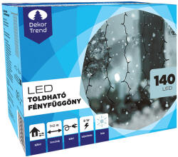  Kültéri LED Fényfüggöny - Hideg Fehér, 1 x 2 Méter