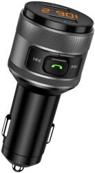 Techsuit Modulator FM Modulator FM, Dual-USB, QC3.0, MP3 Player, Bluetooth - Techsuit VoltTune (MFM1) - Black (KF2355934)