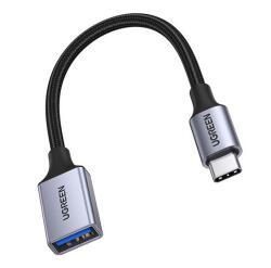 UGREEN US378 adapter kábel USB aljzat - Type-C, 15cm, FEKETE 70889B (70889B)