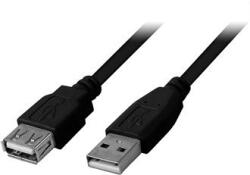 Goobay USB A M/F adatkábel hosszabbító 0.3m, szürke (68621) (go68621) (go68621)