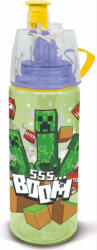 Setino Minecraft Boom Gyerek Sport Kulacs Párásító Funkcióval 575 ml
