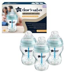 Tommee Tippee Set biberoane avansate ANTI-COLIC, 260 ml, 3 buc (BD5010415227461)