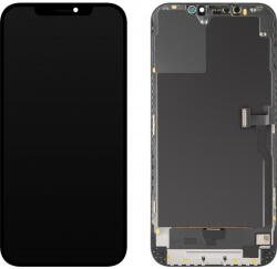 MP Piese si componente Display cu Touchscreen MP compatibil cu Apple iPhone 12 Pro Max, cu Rama, Versiune OLED Diagnostic, Negru (dis/mp/ai12pmh/cu/ve/ne) - pcone