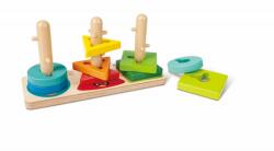 Hape Дървен игрален комплект Hape - Форми за нанизване (H0494)