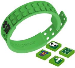 PIXIE CREW Brățară pixelată tematică de fotbal verde (OLP1009PXX-02-51)