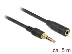 Delock Jack - Jack kábel 5m (3.5mm Jack apa - 3.5mm Jack anya) (85635) (85635)