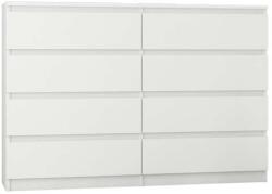  Komód 8 Fiókos 120 cm R120-S8 Fehér