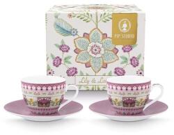 Pip Studio set de cești și farfurioare Lily & Lotus 120 ml 2-pack 99KK-KBU655_MLC (51004192)