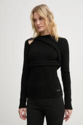 Heliot Emil pulover din amestec de lână 9BYH-SWD1LT_99X (AW24.W.07.065.BLK01)