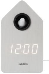Karlsson ceas cu alarmă led Cuckoo LED 16 cm 99KK-ZEU05B_00X (KA6061WH)