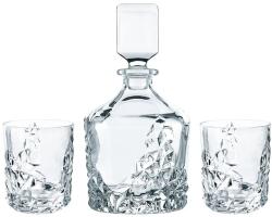 Nachtmann carafă de whisky cu pahare Sculpture Whisky 750 ml / 365 ml 3-pack 99KK-KFU00W_TSP (101984)