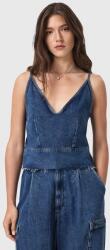 AllSaints bluză subțire de blugi LILAH 9BYA-BDD0GN_55J (W006PD)