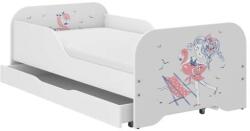 Wooden Toys Miki Gyerekágy 160 x 80 cm Matraccal, Ágyneműtartó Nélkül - Strandoló Lány