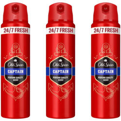 Old Spice Captain dezodor spray férfiaknak (3x200 ml)