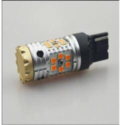 DT-Xenon T20 7440 WY21W LED 24x3030SMD Epistar T2 sárga Canbus