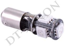 DT-Xenon Bajonett (BA9S - T4W) Led 5SMD Can-Bus (sárga)
