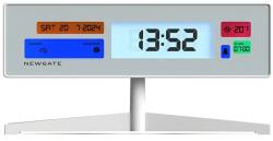 Newgate ceas cu alarmă Supergenius 21, 8 cm culoarea alb 99KK-ZEU04P_00X (KB1012LCD.SUPER2)
