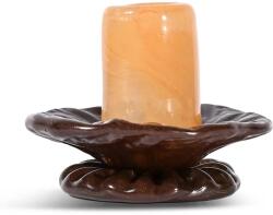 Byon sfeșnic decorativ Lara 9 cm XS culoarea maro 99KK-DRU0SW_89X (5280607811)