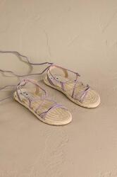 Manebi sandale din piele intoarsa Lace-Up Sandals PPYH-OBD325_04X (P.7.4.Y0)