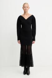 HUGO BOSS rochie din amestec de lână Fulenti 9BYA-SUD180_99X (50550771)