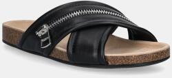 JW Anderson papuci de piele Biker Slide PPYA-KLD0Z9_99X