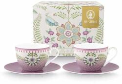 Pip Studio set de cești și farfurioare Lily 280 ml 2-pack 99KK-KBU656_MLC (51004193)