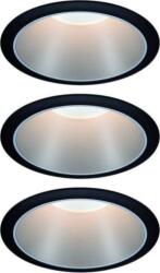 Paulmann 93408 Cole Coin Beépíthető lámpa 3 részes készlet LED 18 W Fekete, Ezüst (PL93408) (PL93408)