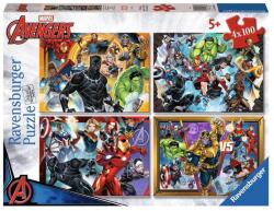 Ravensburger 12004033 - Avangers - Bosszúállók - 4 x 100 db-os puzzle (12004033)