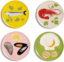 &k amsterdam un set de farfurii Plate de la mer set 4-pack 99KK-KBU5YR_MLC (2823.05)