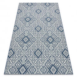 My carpet company kft My Carpet Company Fonott Sizal Color 19247/699 Négyzetek Rombusz Csempe Kék 160x230 cm Szőnyeg